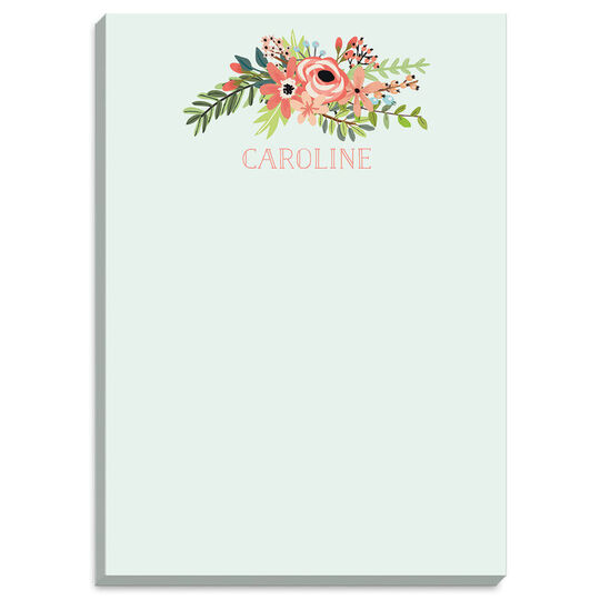 Coral Bouquet Notepads
